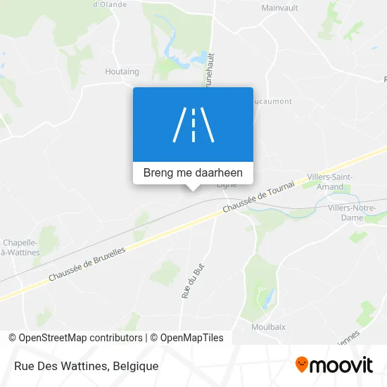 Rue Des Wattines kaart