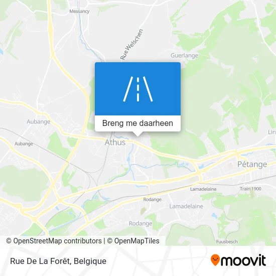 Rue De La Forêt kaart