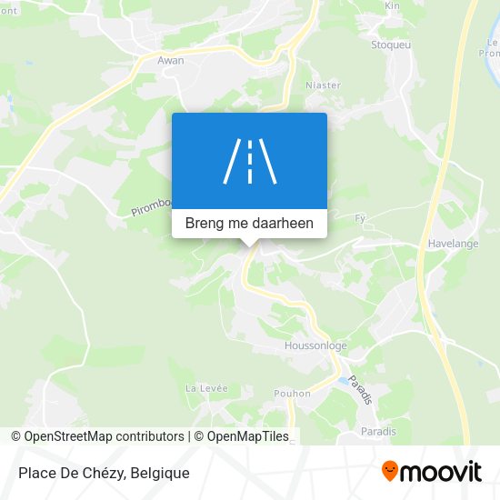 Place De Chézy kaart
