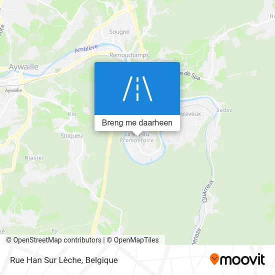 Rue Han Sur Lèche kaart