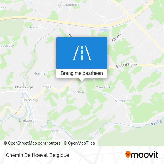 Chemin De Hoevel kaart