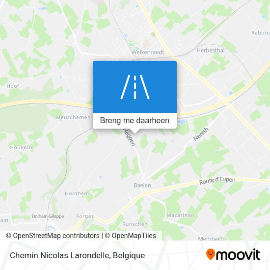 Chemin Nicolas Larondelle kaart
