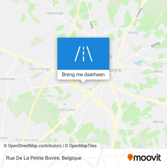 Rue De La Petite Bovire kaart
