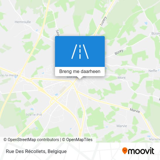 Rue Des Récollets kaart
