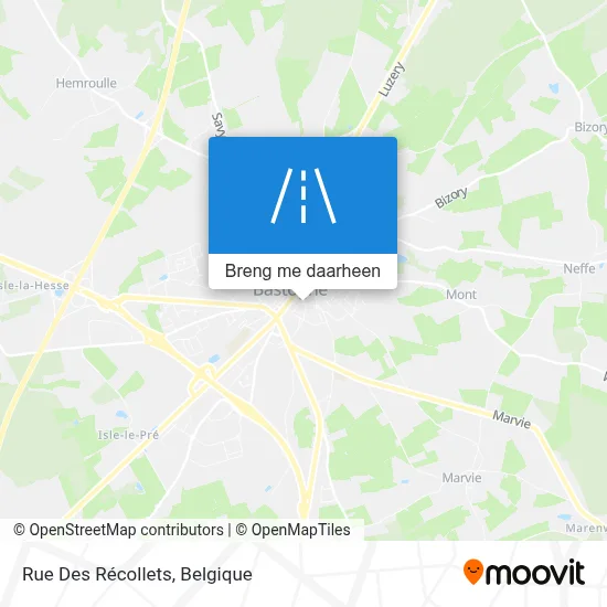 Rue Des Récollets kaart