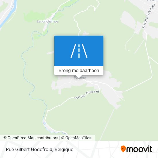 Rue Gilbert Godefroid kaart