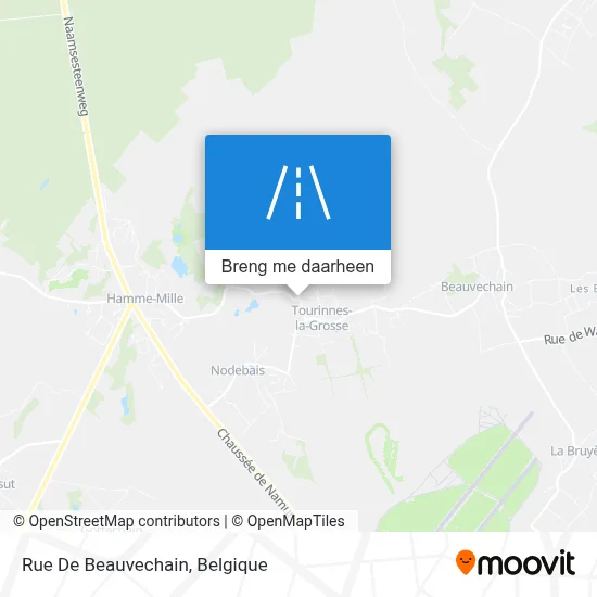 Rue De Beauvechain kaart