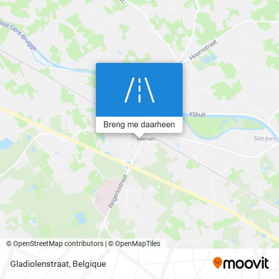 Gladiolenstraat kaart