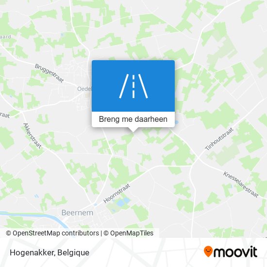 Hogenakker kaart