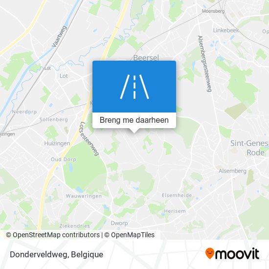 Donderveldweg kaart