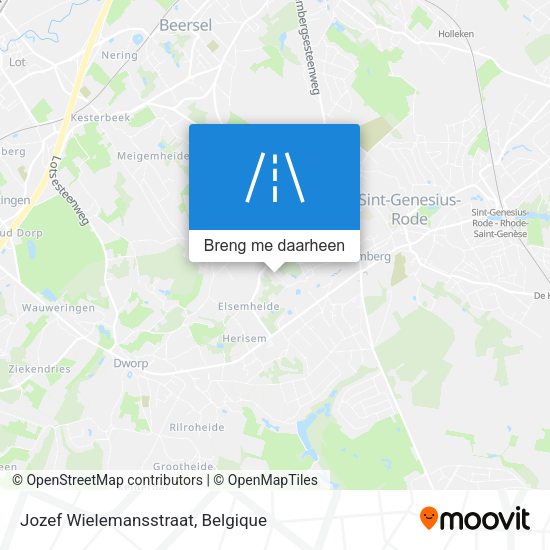 Jozef Wielemansstraat kaart