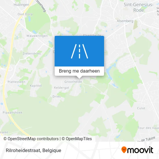 Rilroheidestraat kaart