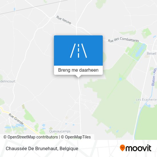 Chaussée De Brunehaut kaart