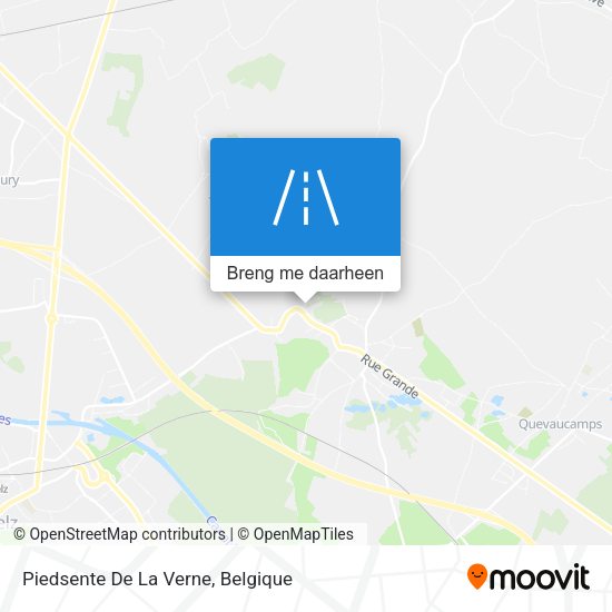Piedsente De La Verne kaart