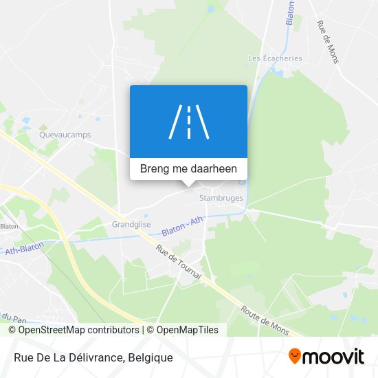 Rue De La Délivrance kaart