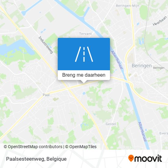 Paalsesteenweg kaart