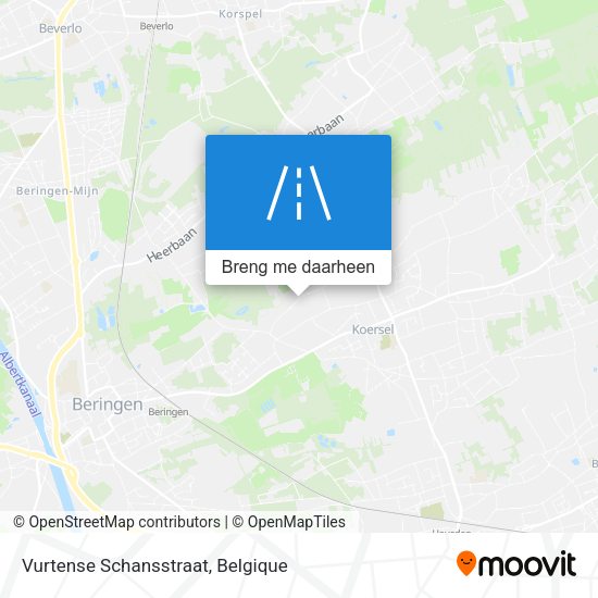 Vurtense Schansstraat kaart