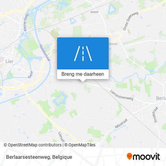 Berlaarsesteenweg kaart