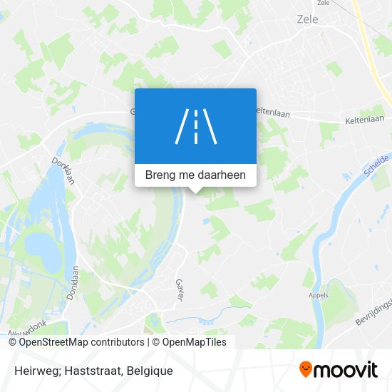 Heirweg; Haststraat kaart