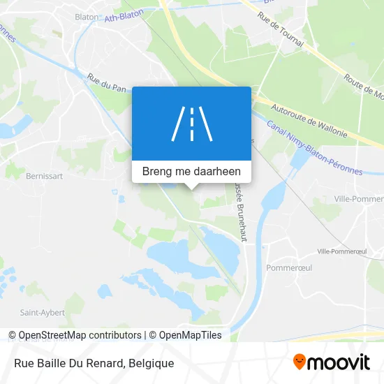 Rue Baille Du Renard kaart