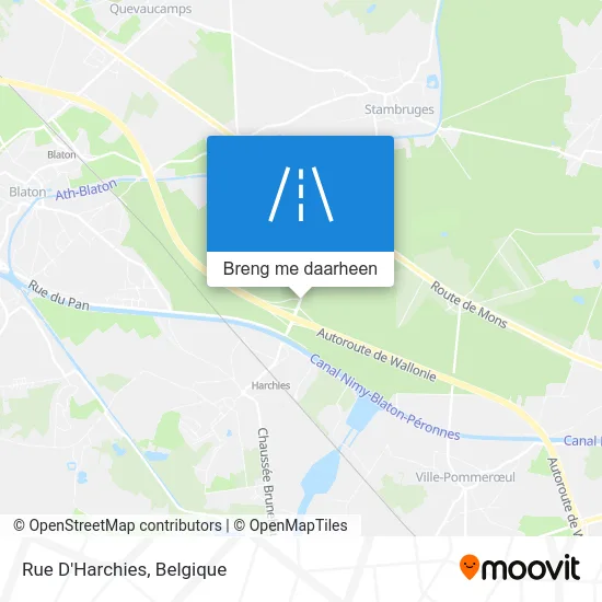 Rue D'Harchies kaart