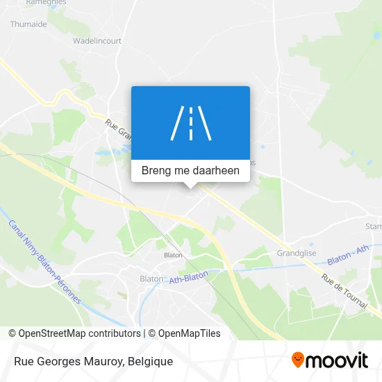 Rue Georges Mauroy kaart