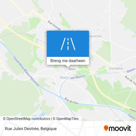 Rue Jules Destrée kaart