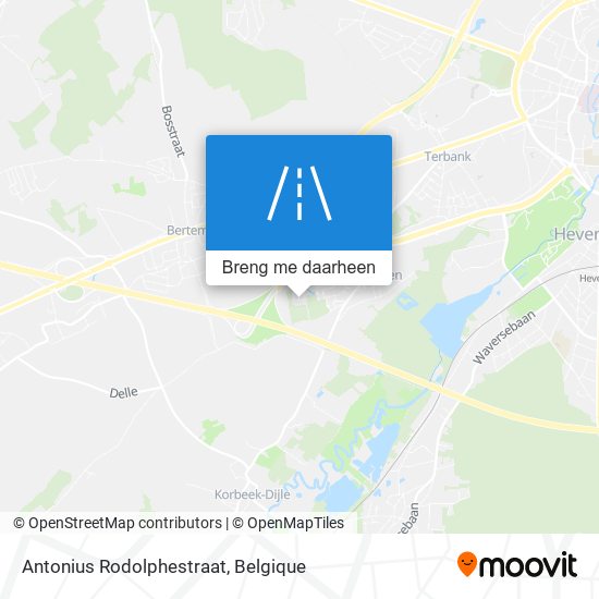 Antonius Rodolphestraat kaart
