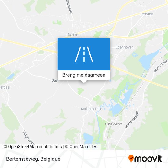 Bertemseweg kaart