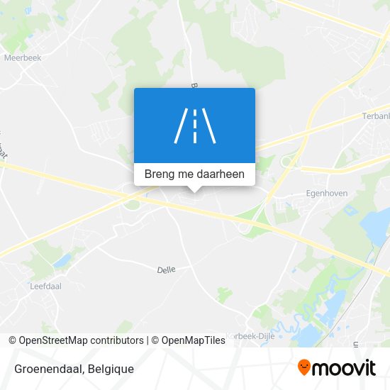 Groenendaal kaart