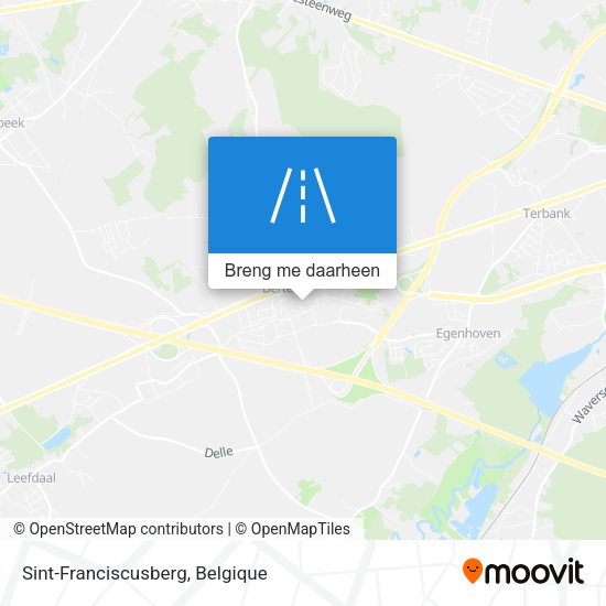 Sint-Franciscusberg kaart