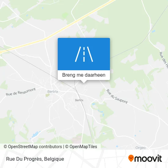 Rue Du Progrès kaart
