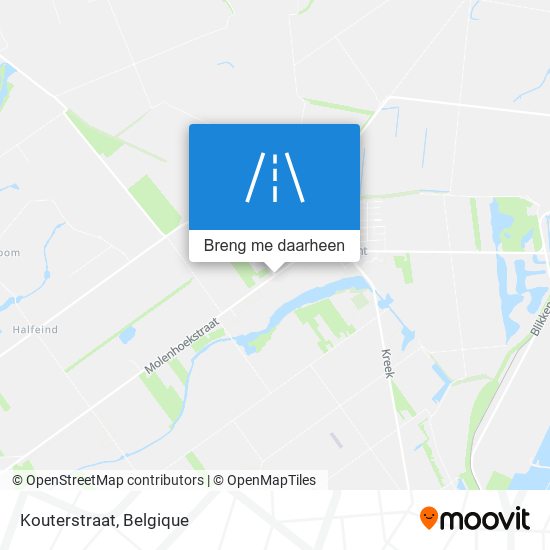Kouterstraat kaart