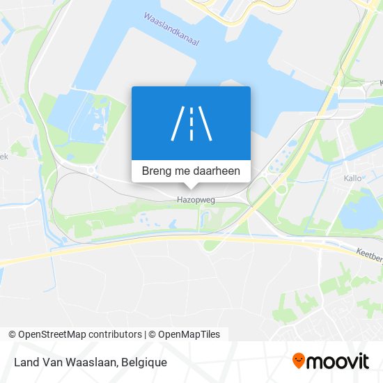 Land Van Waaslaan kaart