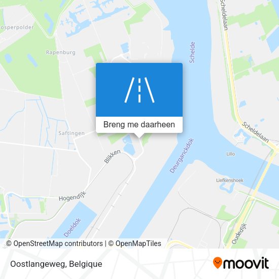 Oostlangeweg kaart