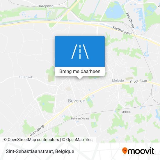 Sint-Sebastiaanstraat kaart