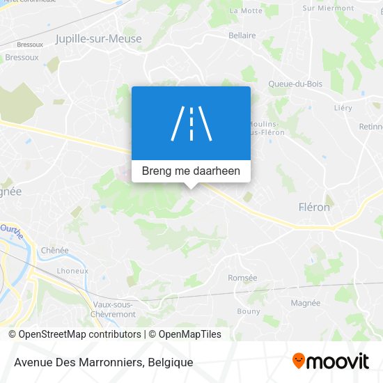 Avenue Des Marronniers kaart