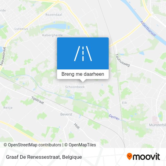 Graaf De Renessestraat kaart