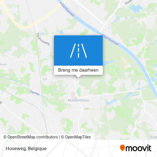 Hoveweg kaart