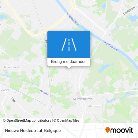 Nieuwe Heidestraat kaart