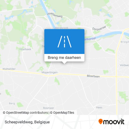 Scheepveldweg kaart