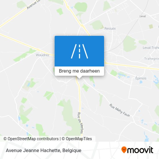 Avenue Jeanne Hachette kaart
