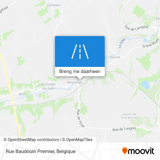 Rue Baudouin Premier kaart