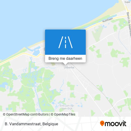 B. Vandammestraat kaart