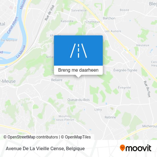 Avenue De La Vieille Cense kaart