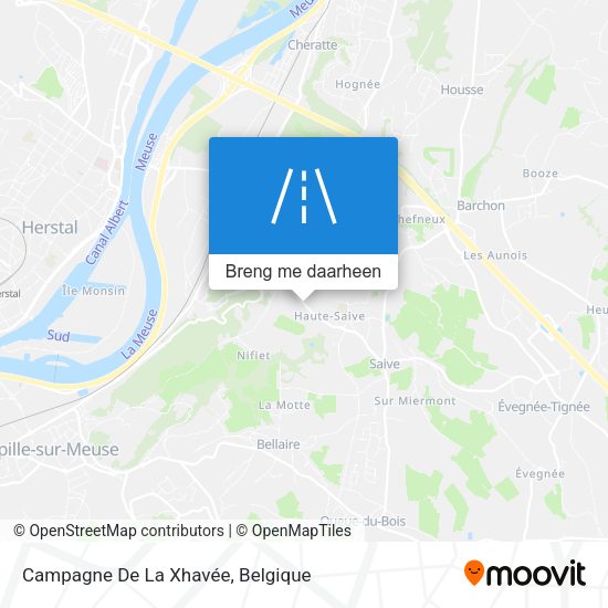 Campagne De La Xhavée kaart
