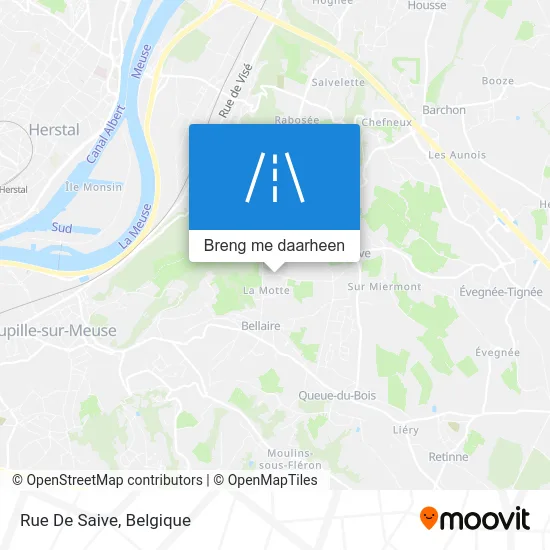 Rue De Saive kaart