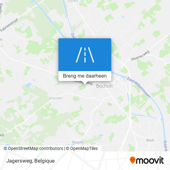 Jagersweg kaart