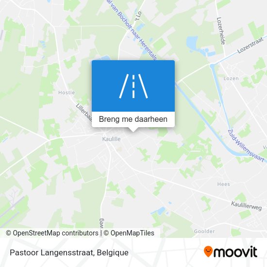 Pastoor Langensstraat kaart