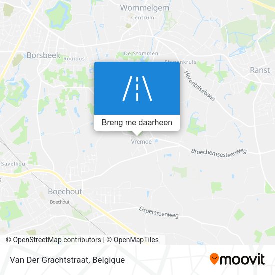 Van Der Grachtstraat kaart